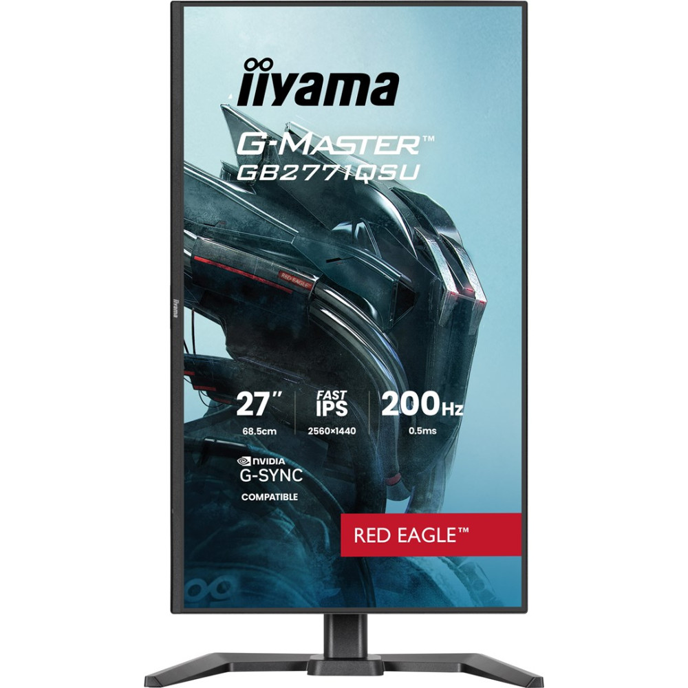An Iiyama G-MASTER GB2771QSU gaming monitor, 27-inch, 200 Hz, 0.5 ms.