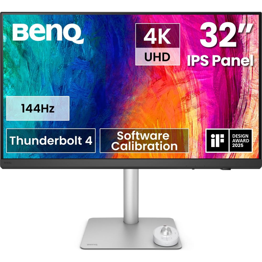 Monitor BenQ 32" 4K UHD IPS z 144Hz, Thunderbolt 4, Kalibracja Software.