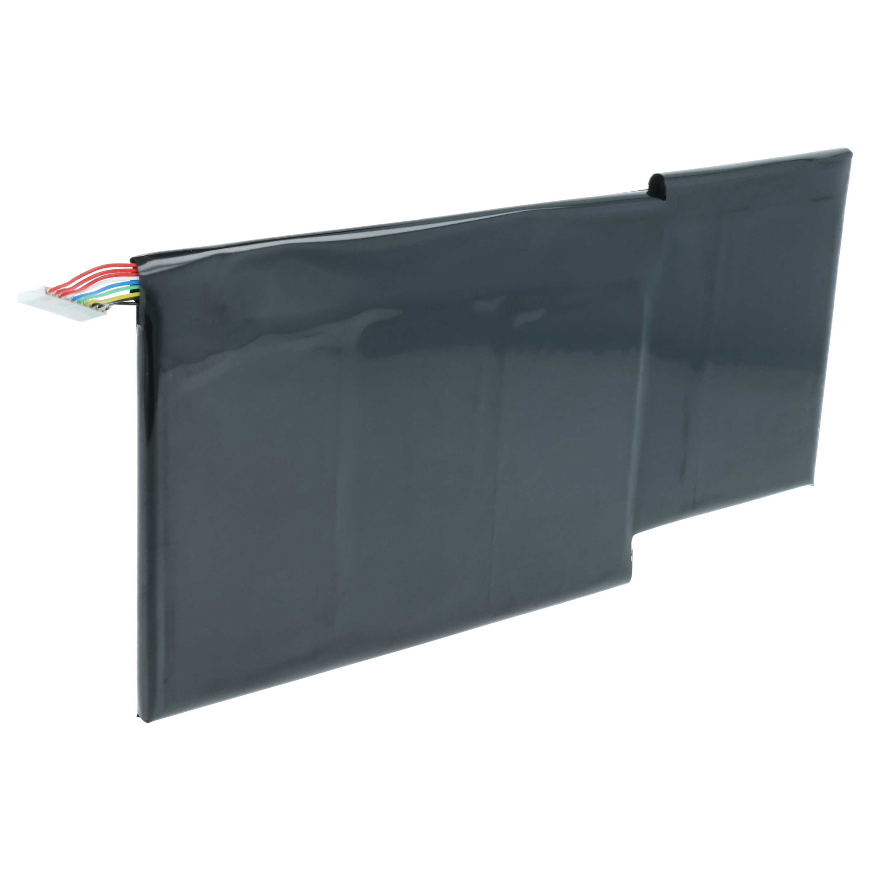 Graues Laptop-Akku mit Kabeln