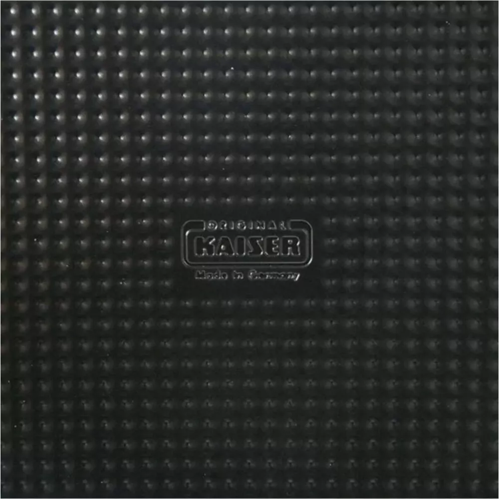 Schwarzes Muster mit KAISER-Logo und "Made in Germany".