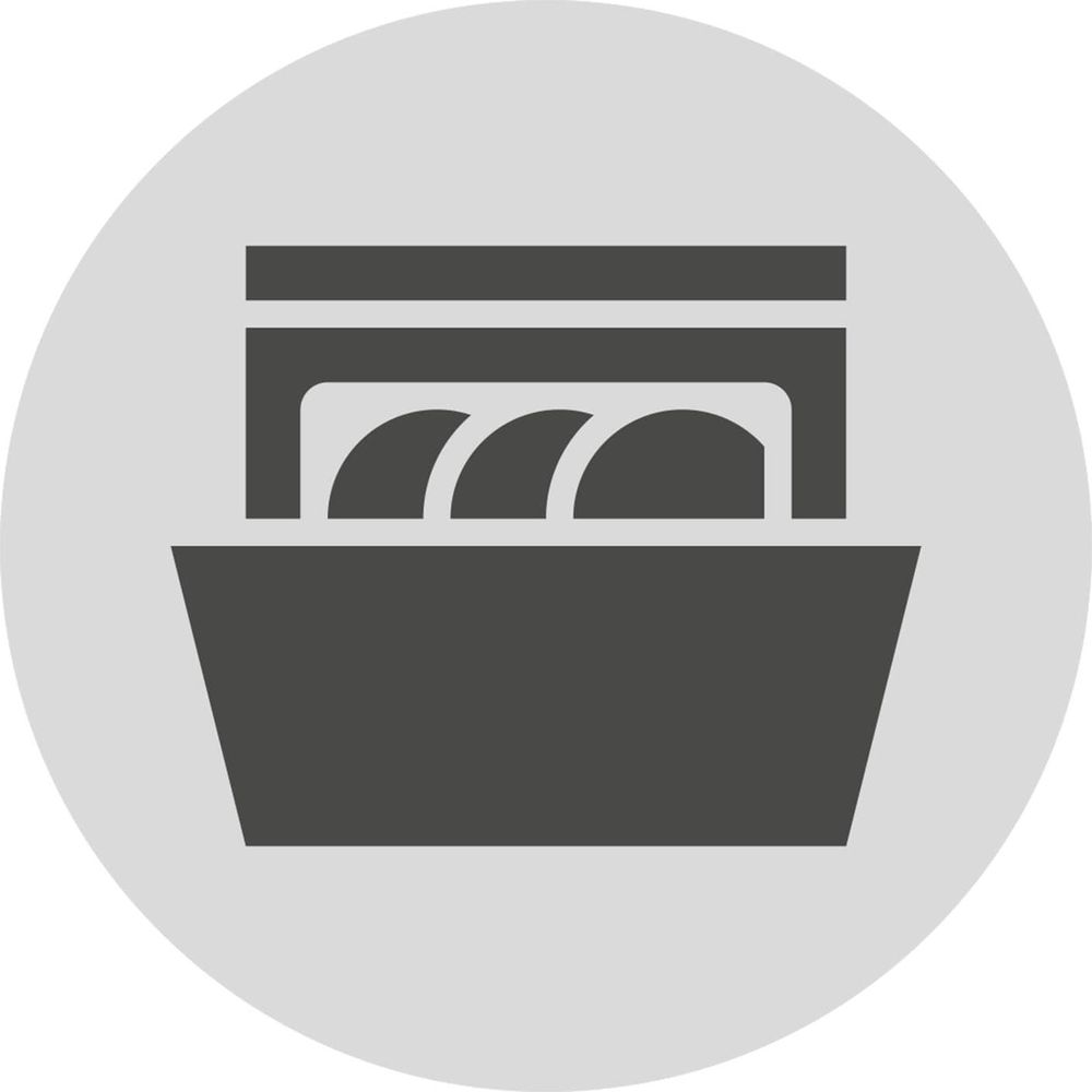 Szara ikona pojemnika z trzema okrągłymi przedmiotami w środku.