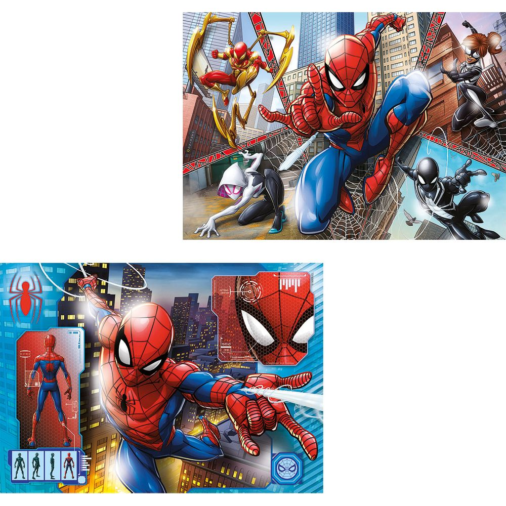 Spiderman i przyjaciele walczą w mieście, jedni latają, drudzy się czołgają.