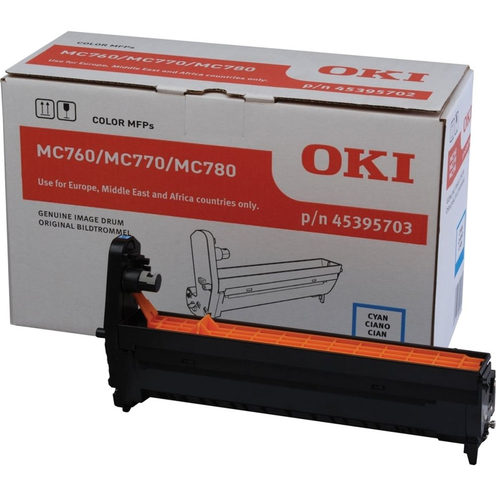OKI görüntü tamburu MC760/MC770/MC780, Cyan, orijinal ambalajında.