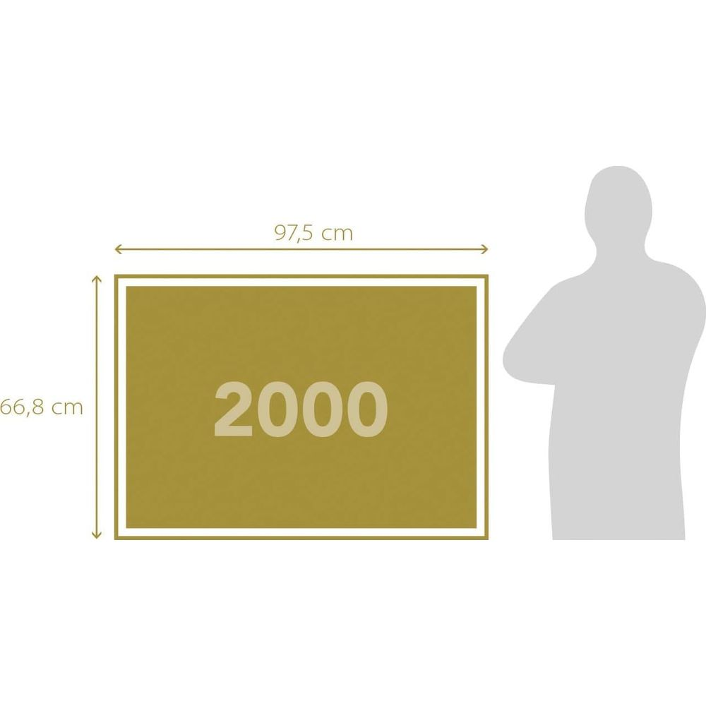 Sylwetka mężczyzny obok prostokąta o wymiarach 97,5 cm x 66,8 cm.
