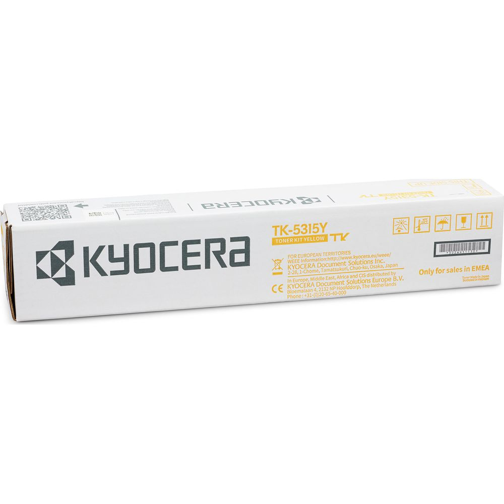 Opakowanie zestawu żółtego tonera Kyocera TK-5315Y. Tylko EMEA.