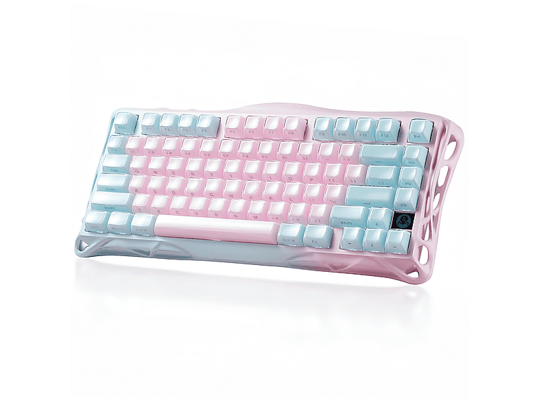 GravaStar Mercury K1 Lite RGB Kablosuz Mekanik İngilizce Q Gaming Klavye Lumen Rose