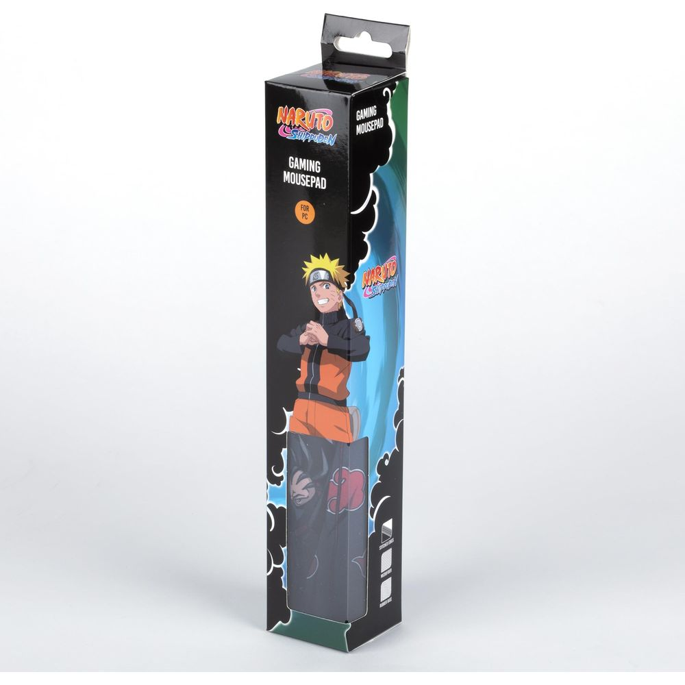 Opakowanie podkładki pod mysz gamingową Naruto z grafiką postaci.