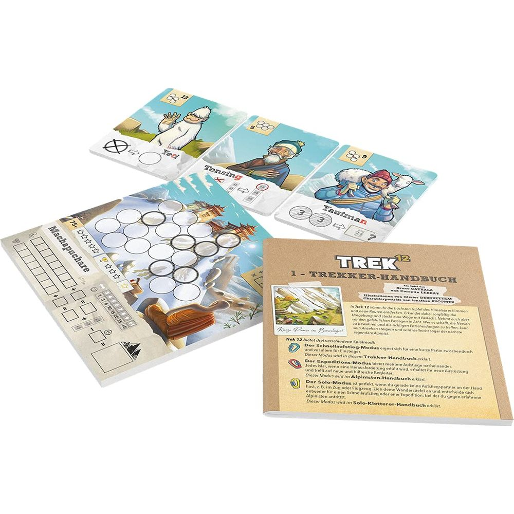 Plancia e carte: Yeti, Tensing, Yautman, Machapuchare, Manuale del Trekker.