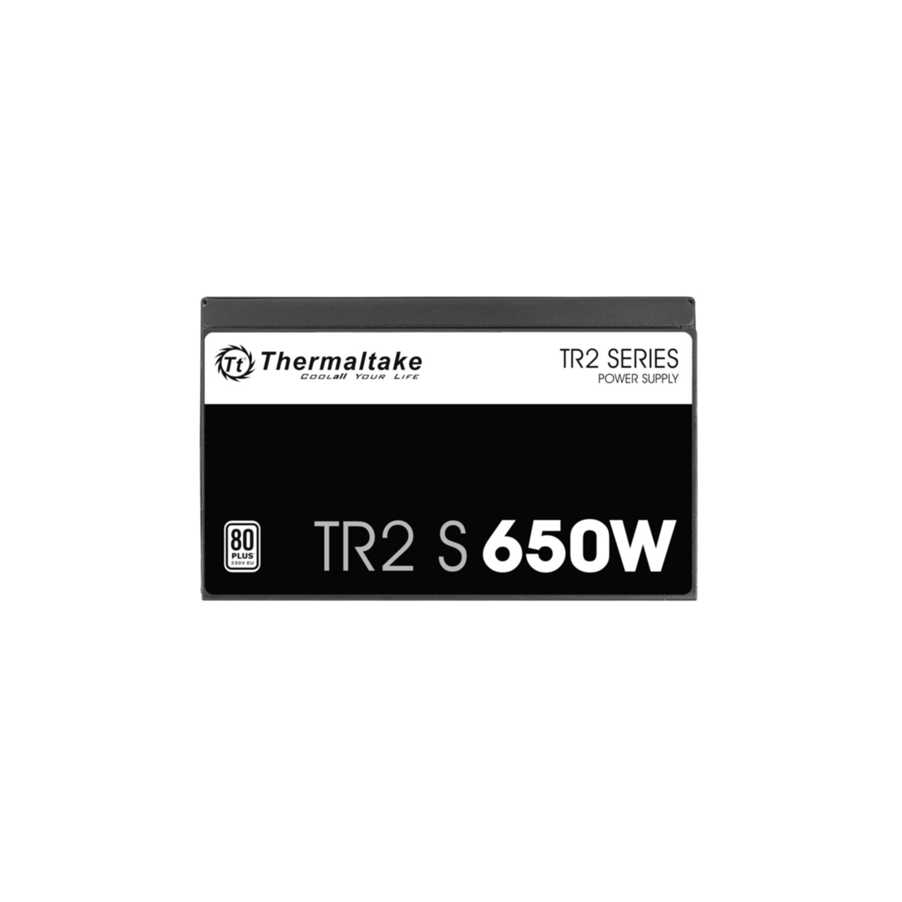 Power supply with Thermaltake logo, TR2 series, 80 Plus.