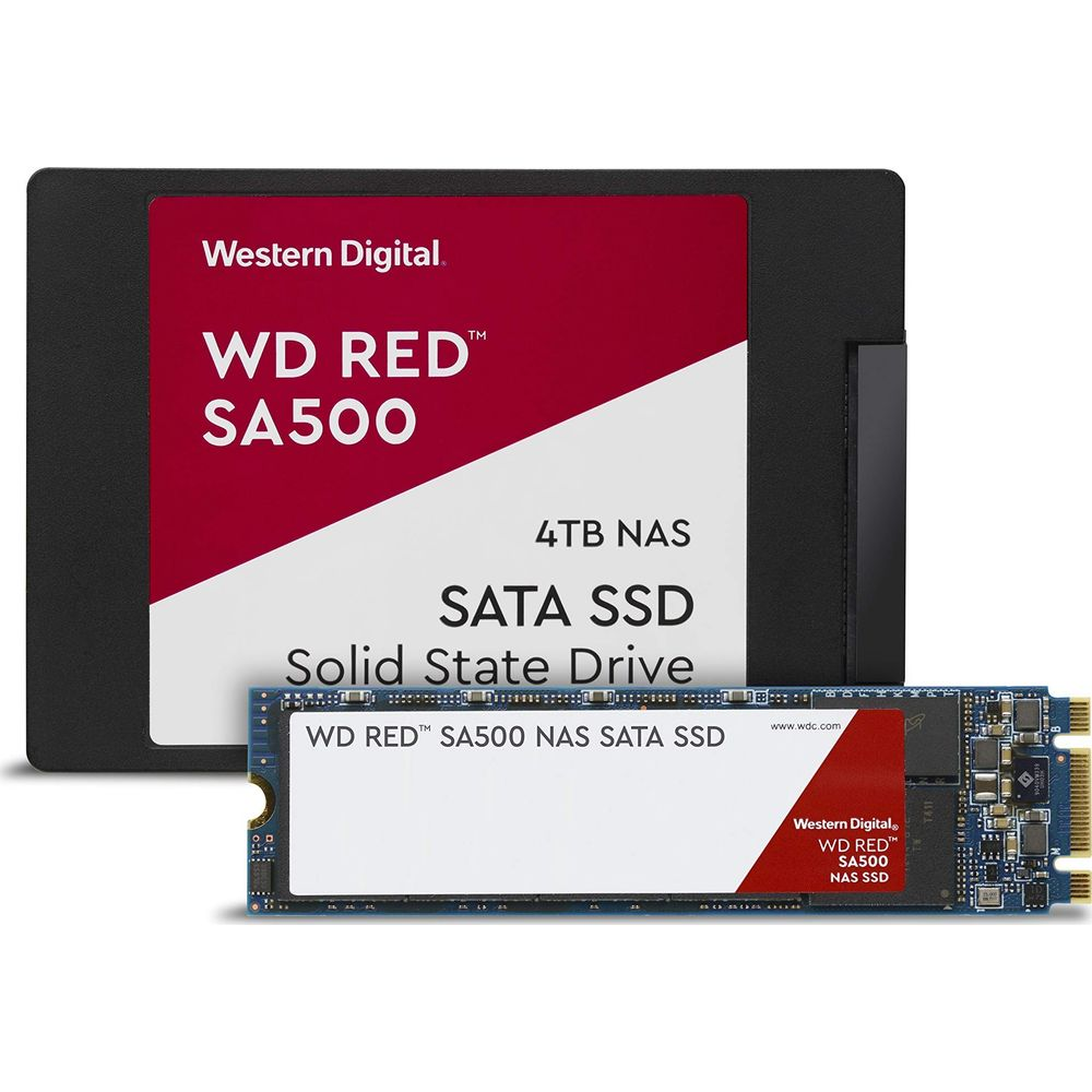 Western Digital WD Red SA500 4TB NAS SATA SSD i SSD M.2.