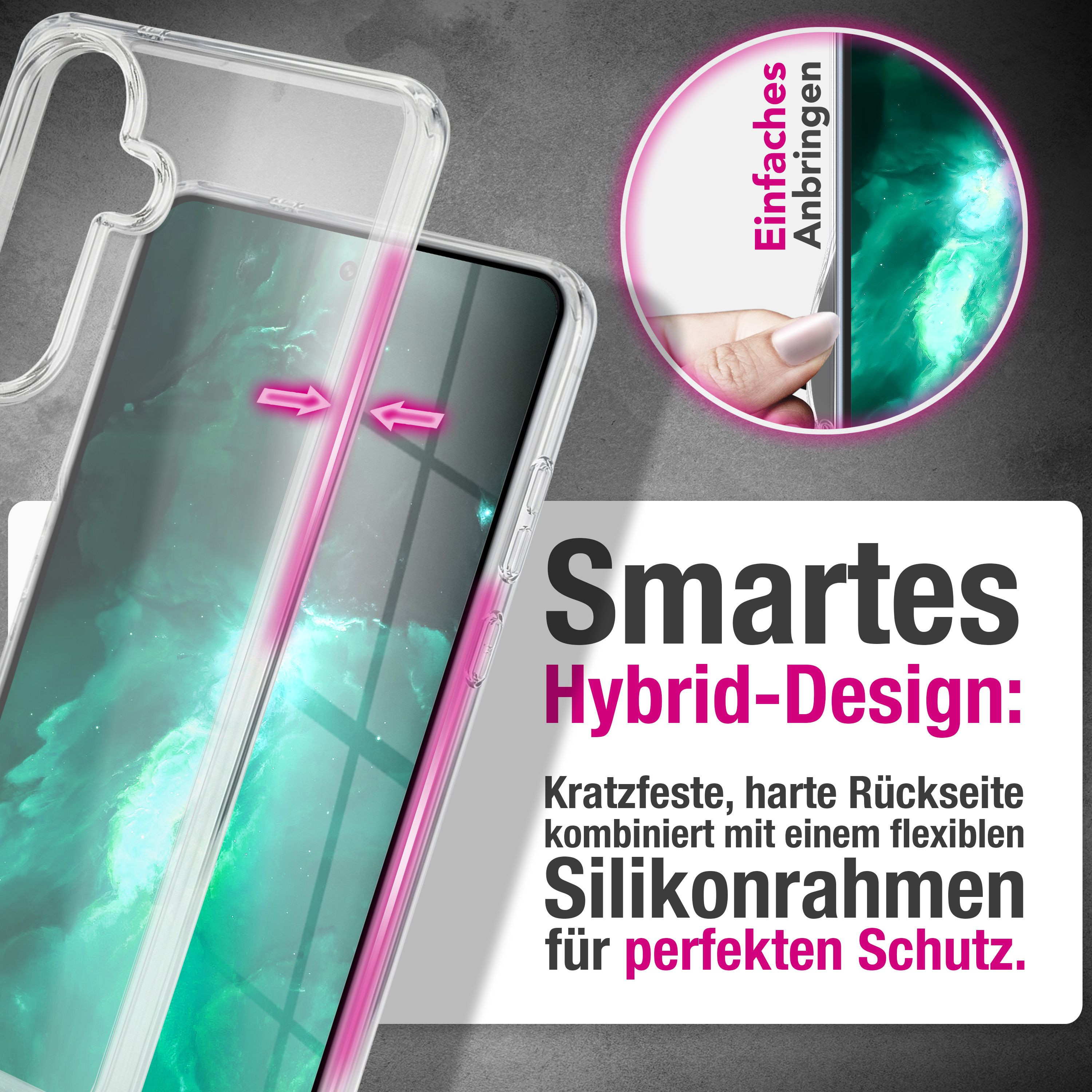 Klarer Handyhülle mit Hybrid-Design für perfekten Schutz.