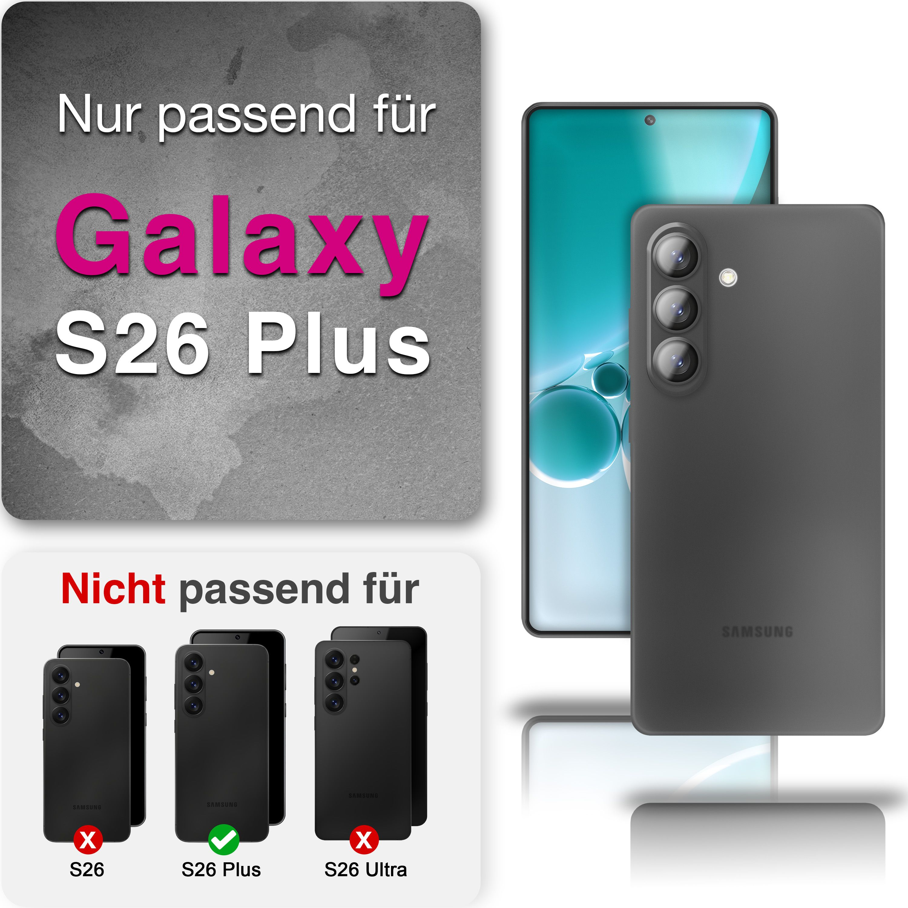Nur für Galaxy S26 Plus. Nicht für S26, S26 Plus, S26 Ultra.