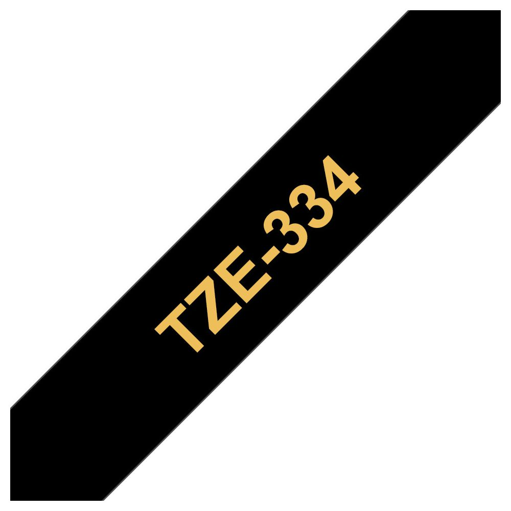 Schwarzes Band mit goldener Beschriftung TZE-334.