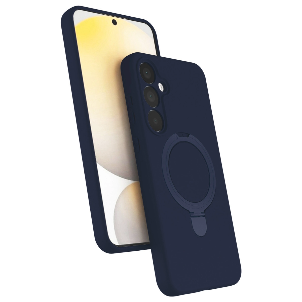 NEWFACE Samsung Galaxy A35 5G Uyumlu Regal Magsafe Standlı Kapak Telefon Kılıfı Lacivert