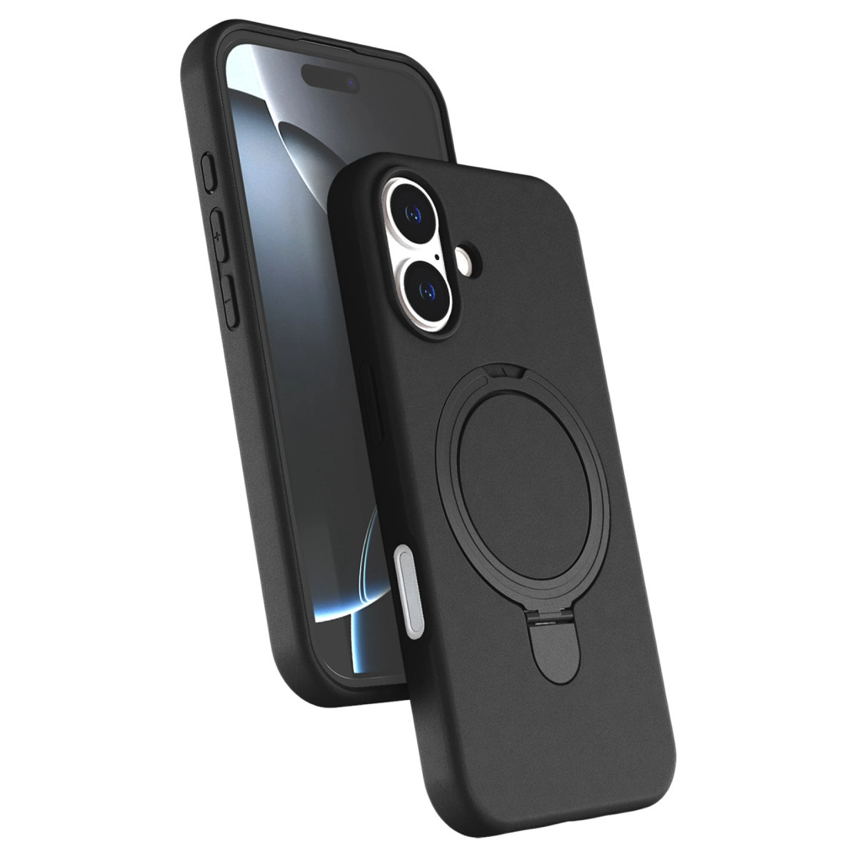 NEWFACE iPhone 17 Uyumlu Regal Magsafe Standlı Kapak Telefon Kılıfı Siyah