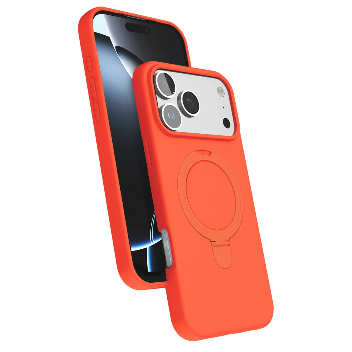 EVIMDEYOKYOK iPhone 17 Pro Max Uyumlu Regal Magsafe Standlı Kapak Telefon Kılıfı Turuncu