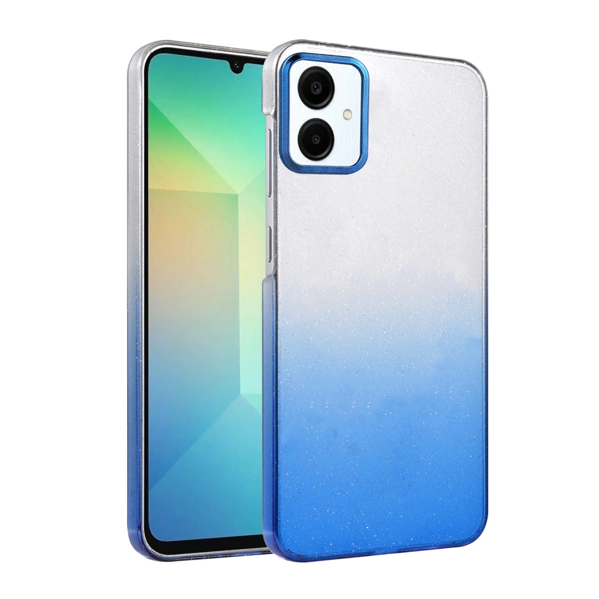 NEWFACE Samsung Galaxy A06 Uyumlu Glossy Kapak Telefon Kılıfı Mavi