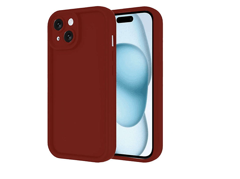 NEWFACE iPhone 14 Uyumlu Viera Silikon Telefon Kılıfı Bordo