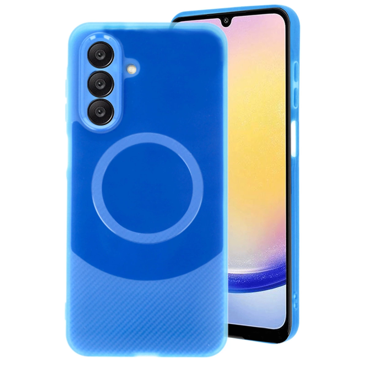 NEWFACE Samsung A26 Uyumlu Maya Karbon Kapak Telefon Kılıfı Lacivert