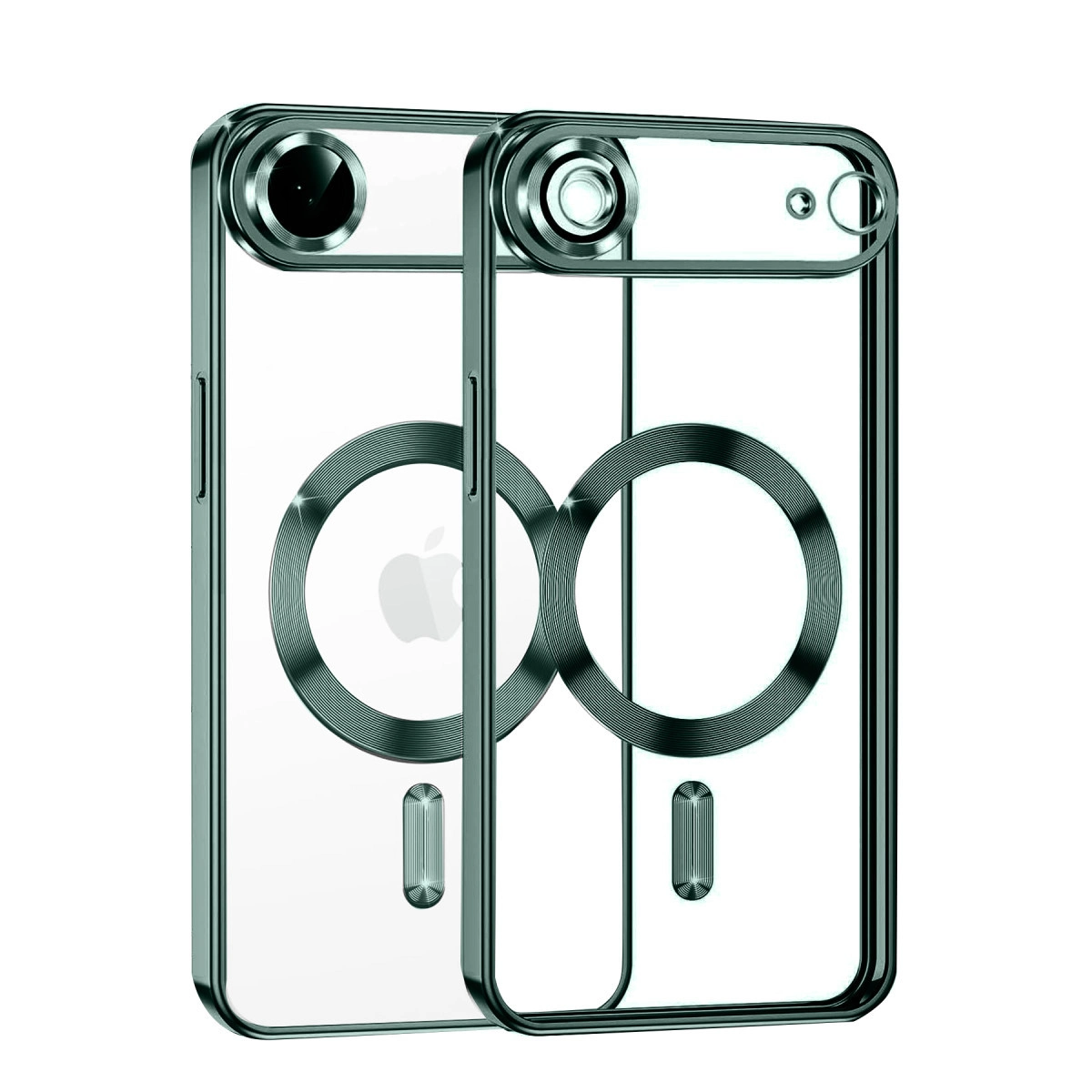 NEWFACE iPhone 17 Air Uyumlu Kross Magneticsafe Kapak Telefon Kılıfı Koyu Yeşil