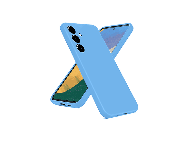 NEWFACE Samsung Galaxy A36 Uyumlu Nano İçi Kadife Silikon Telefon Kılıfı Mavi
