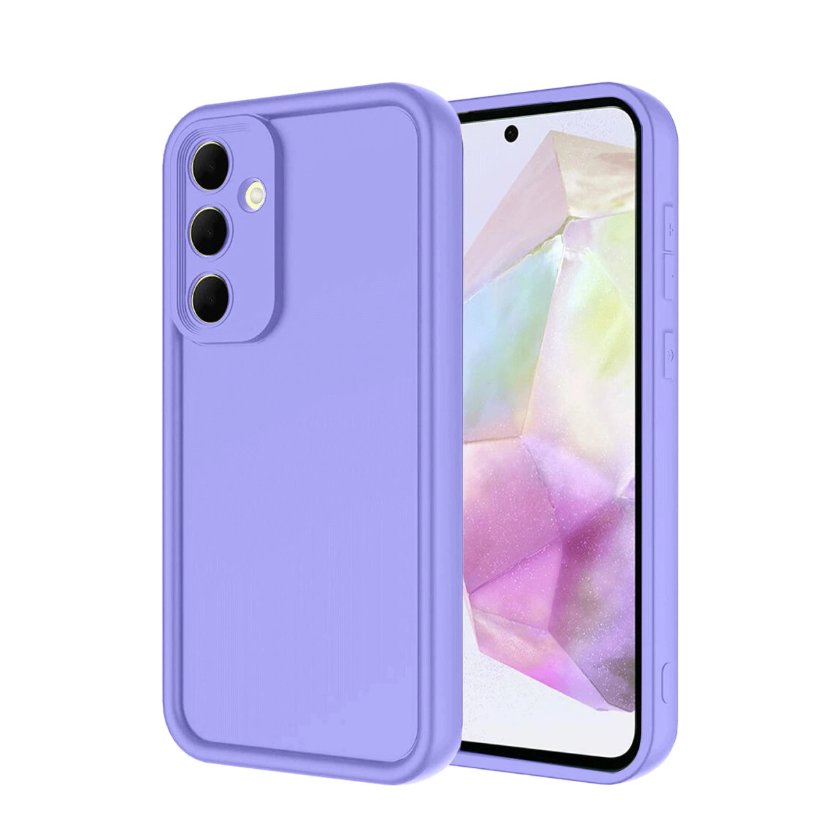 NEWFACE Samsung Galaxy A17 5G Uyumlu Viera Silikon Telefon Kılıfı Lila