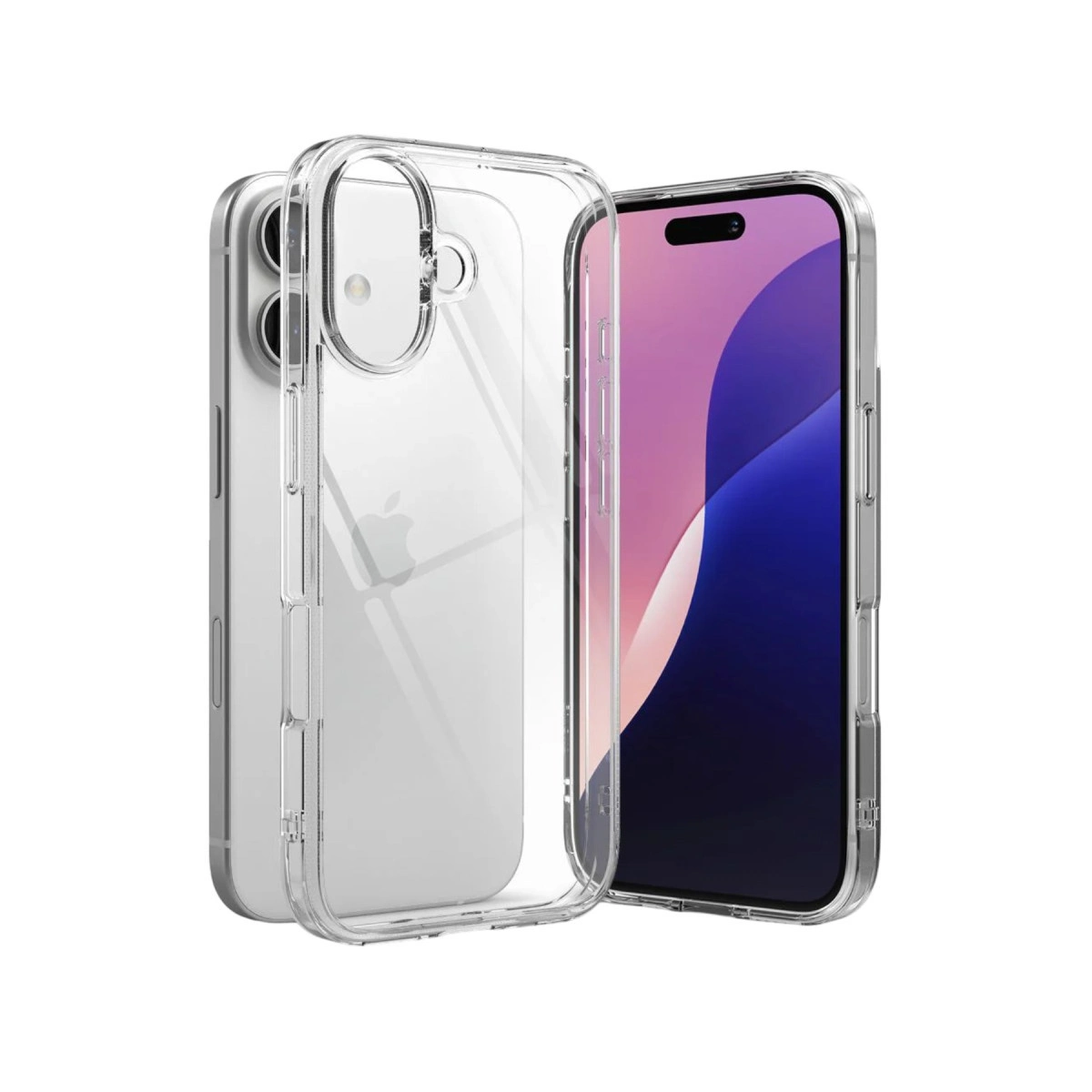 NEWFACE iPhone 17 Uyumlu Lüx Şeffaf Silikon Telefon Kılıfı Şeffaf