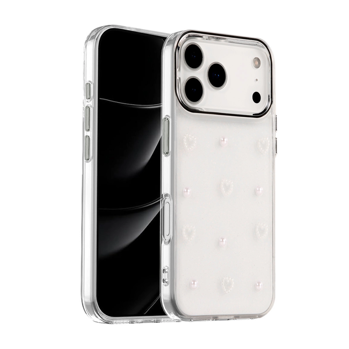 NEWFACE iPhone 17 Pro Max Uyumlu Fiyonk Desenli Kapak Telefon Kılıfı Çok Renkli