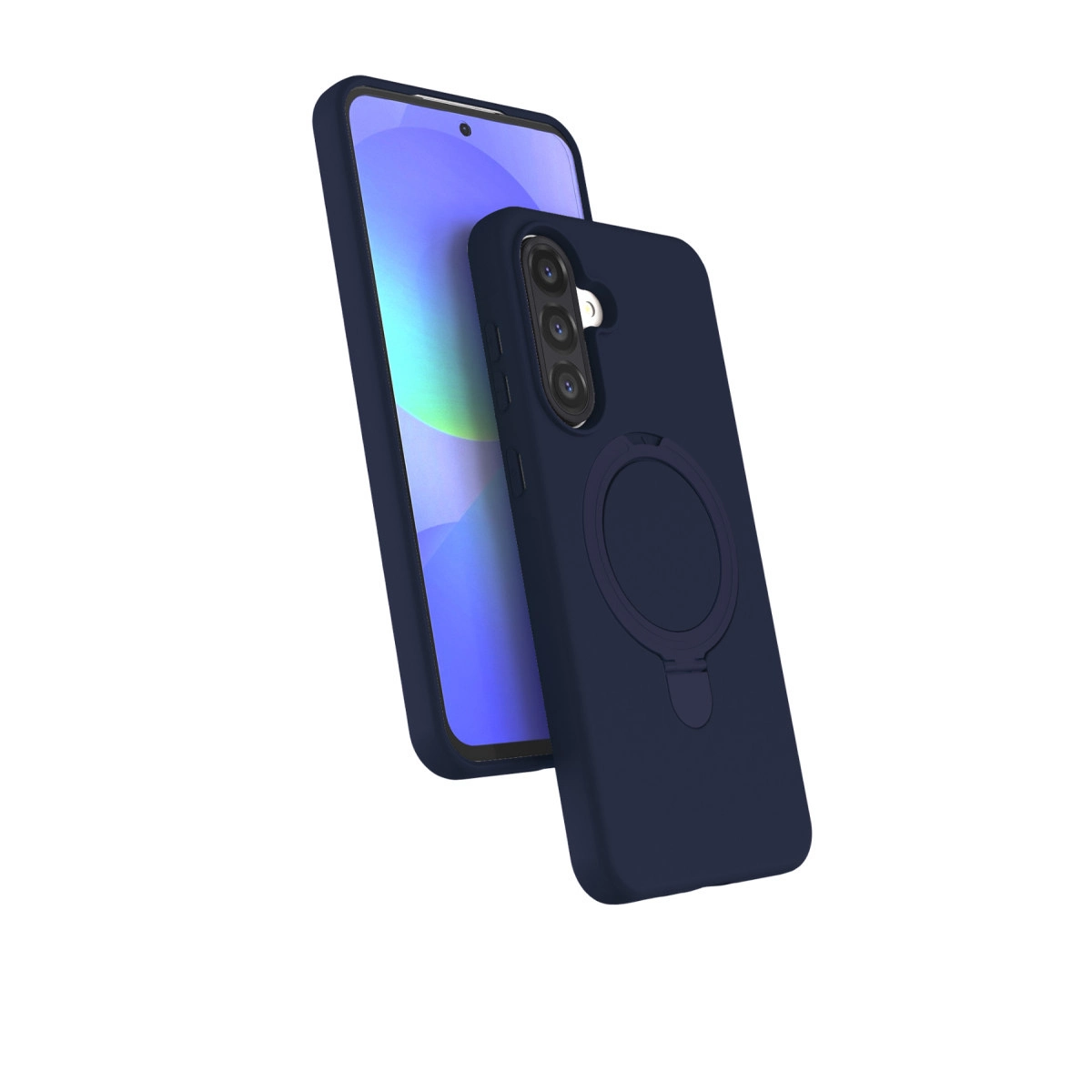 NEWFACE Samsung Galaxy A17 5G Uyumlu Regal Magsafe Standlı Kapak Telefon Kılıfı Lacivert