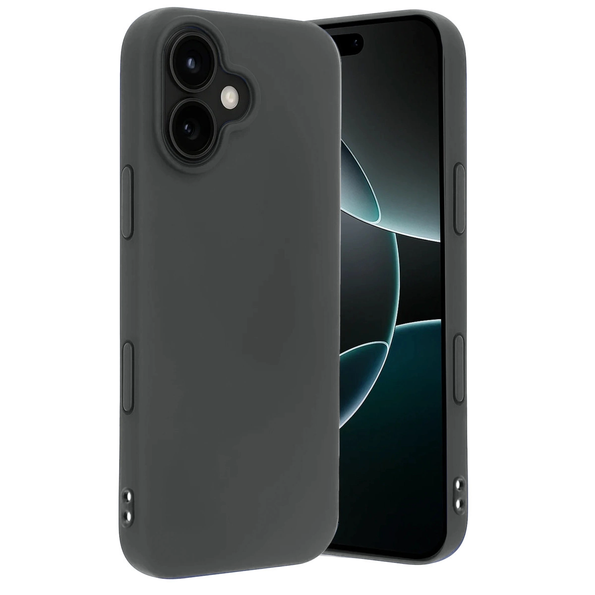 NEWFACE iPhone 17 Uyumlu First Silikon Telefon Kılıfı Gri