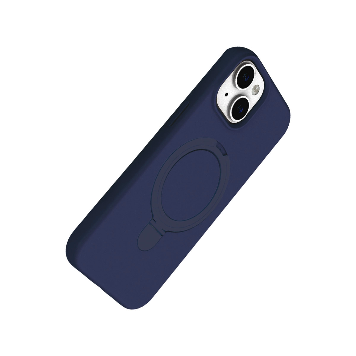 Halka tutuculu lacivert telefon kılıfı.