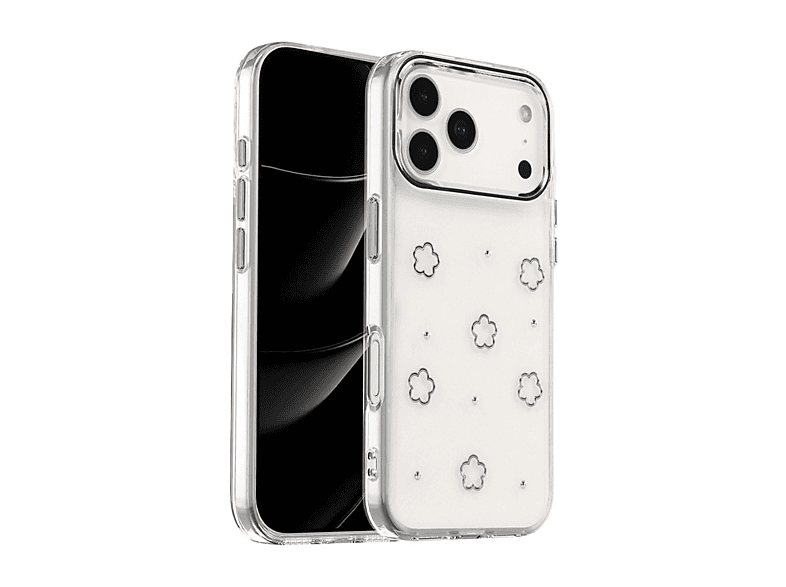 NEWFACE iPhone 17 Pro Max Uyumlu Fiyonk Desenli Kapak Telefon Kılıfı Çok Renkli