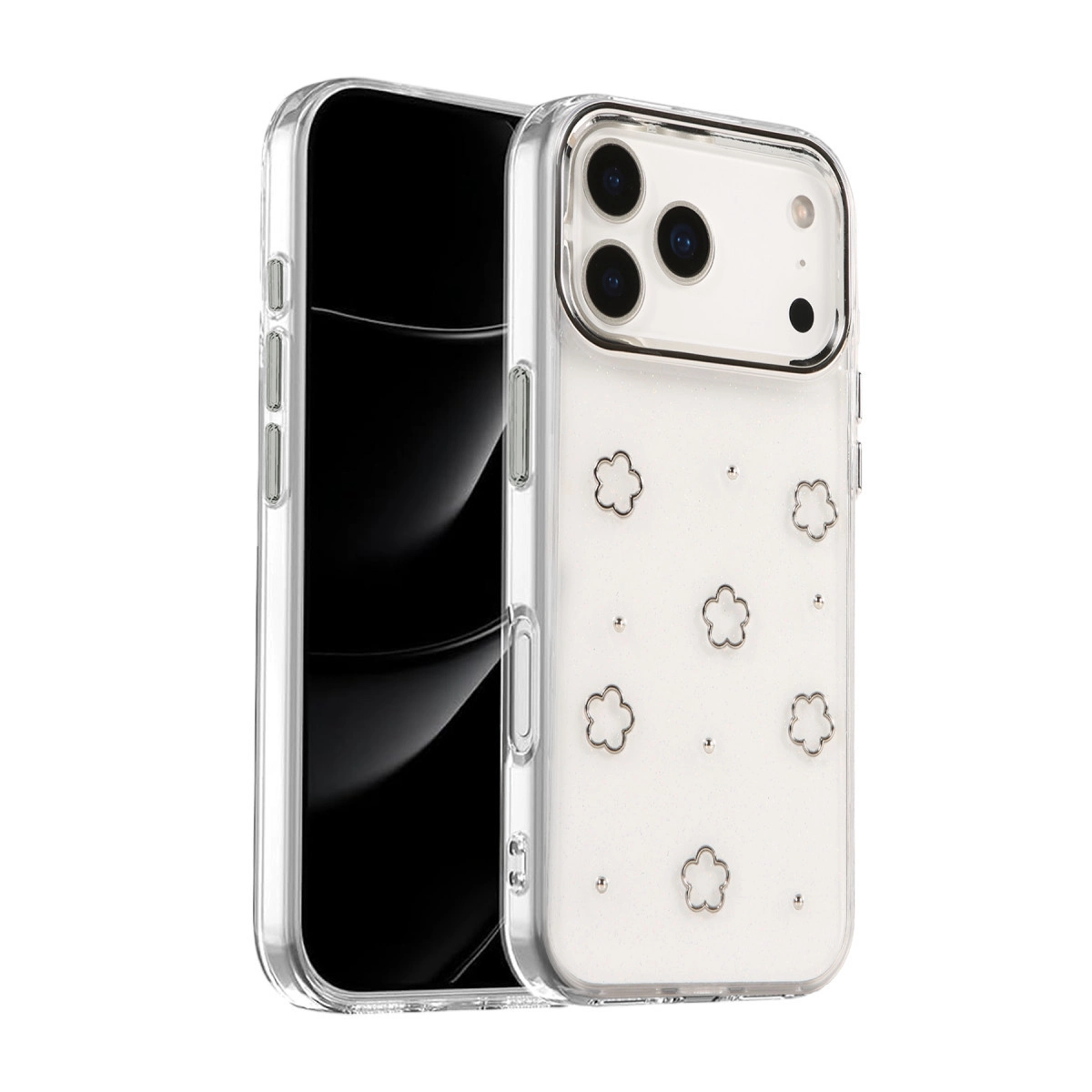 NEWFACE iPhone 17 Pro Uyumlu Fiyonk Desenli Kapak Telefon Kılıfı Çok Renkli