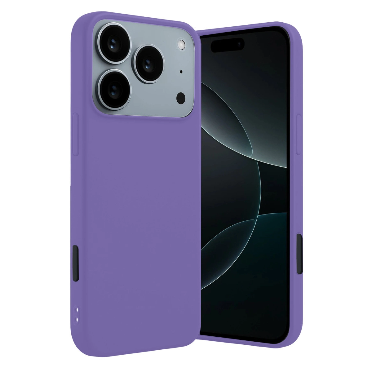 NEWFACE iPhone 17 Pro Uyumlu First Silikon Telefon Kılıfı Lila