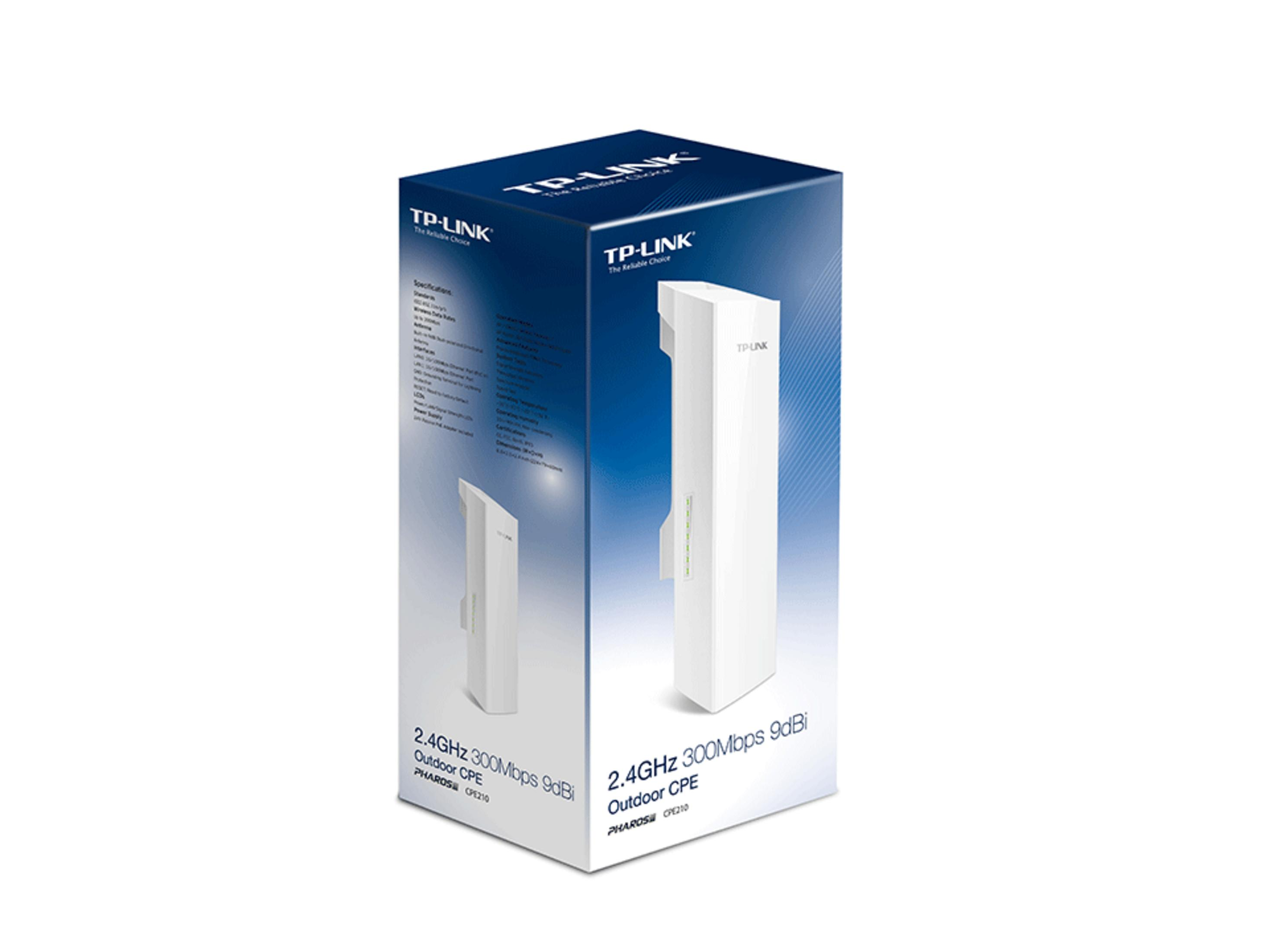 TP-LINK CPE210 300 Mbps CPE Dış Ortam Access Point Beyaz
