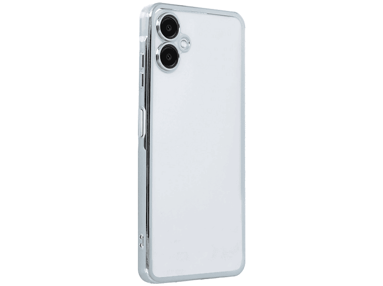 NEWFACE Samsung Galaxy A06 Uyumlu Kamera Korumalı Lensli Silikon Telefon Kılıfı Gümüş