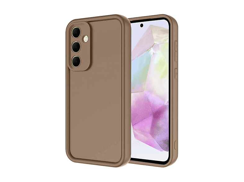 NEWFACE Samsung Galaxy A26 Uyumlu Viera Silikon Telefon Kılıfı Kahverengi