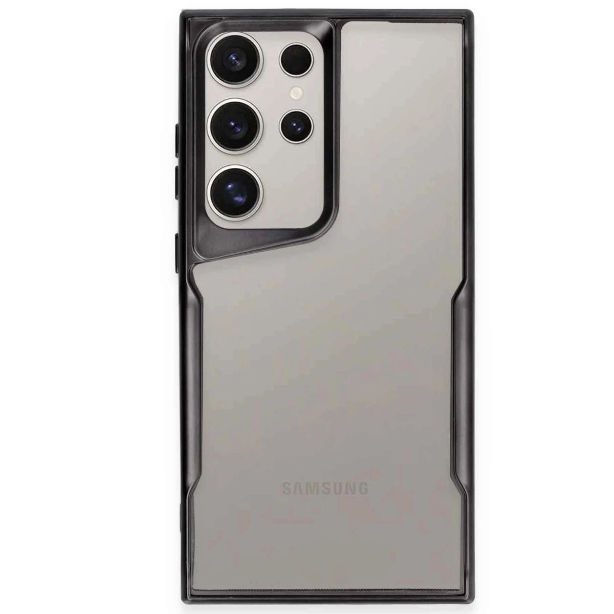 NEWFACE Samsung Galaxy S25 Ultra Uyumlu Boyi Silikon Kapak Telefon Kılıfı Siyah