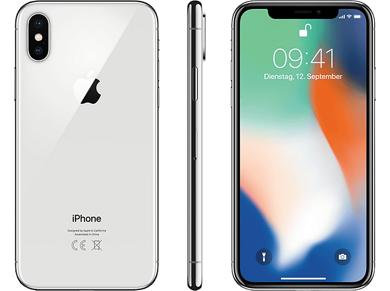APPLE IPHONE X 64GB SILVER 64 GB Silber Dual SIM | MediaMarkt