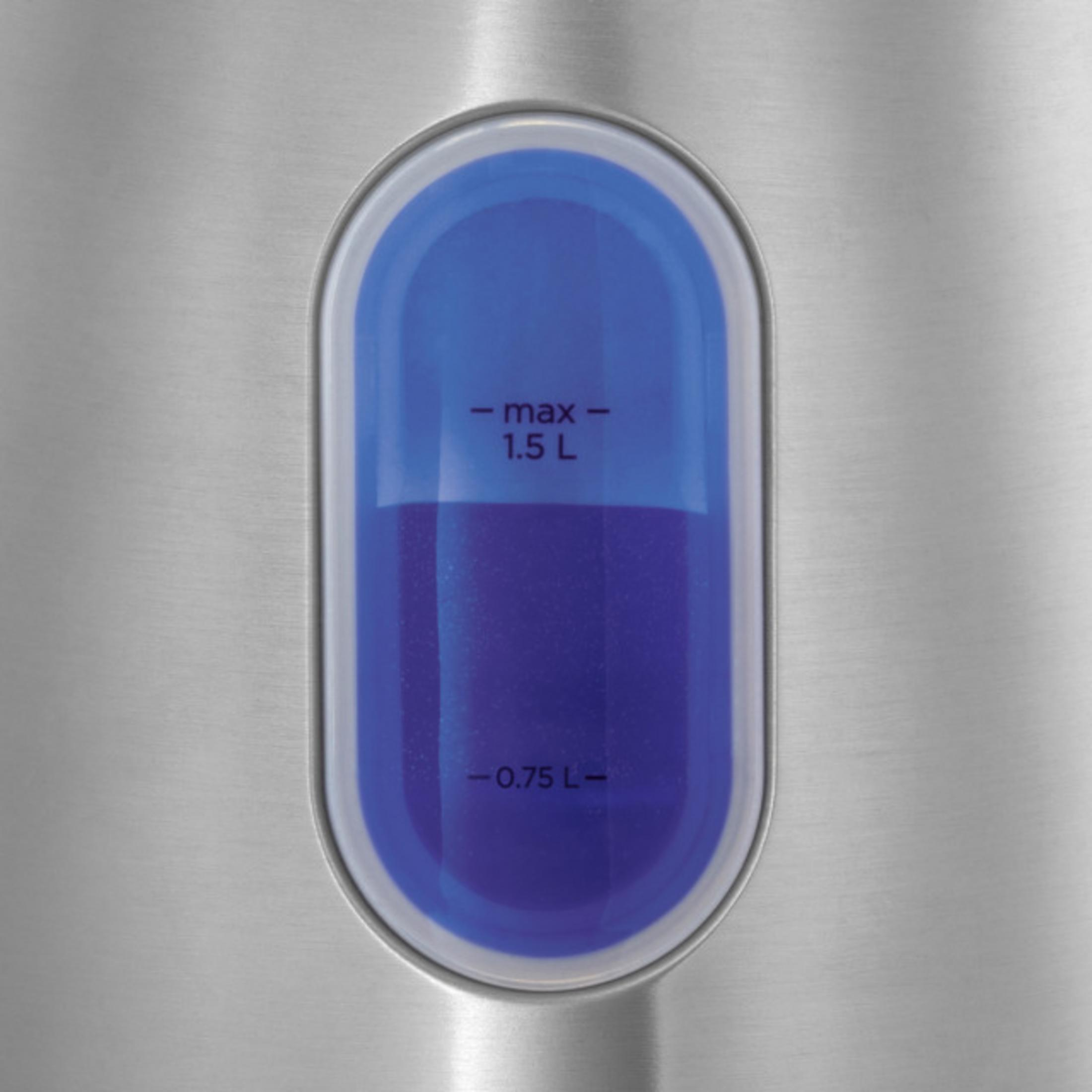Wskaźnik poziomu wody z niebieskim płynem, maks. 1,5 L.