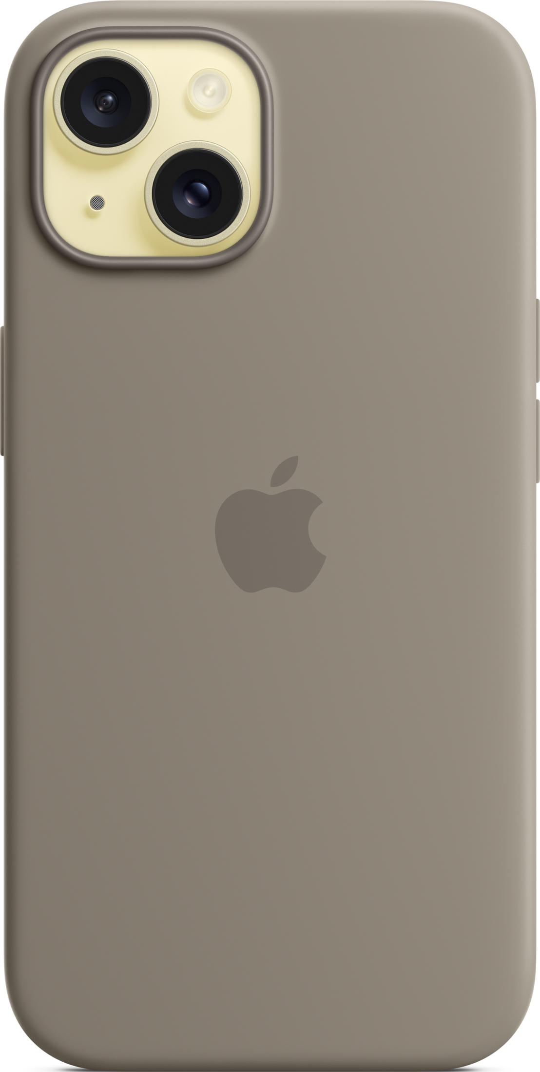 Graues iPhone-Gehäuse mit Apple-Logo und Dual-Kamera-Modul.