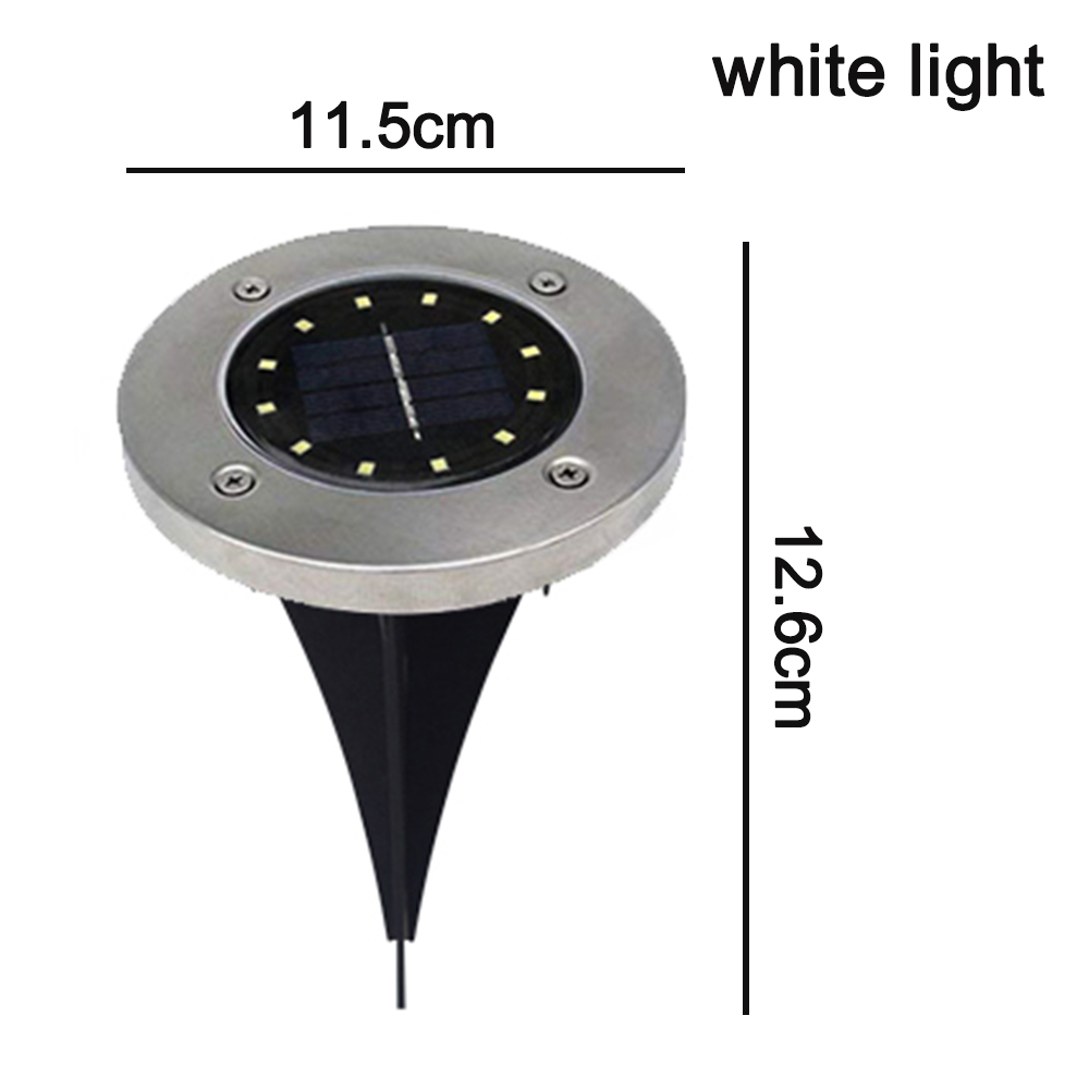Solarleuchte mit 11,5cm Durchmesser und 12,6cm Höhe.