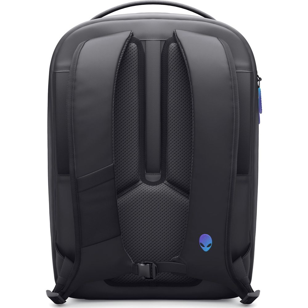 Zaino nero con spallacci imbottiti e logo Alien.
