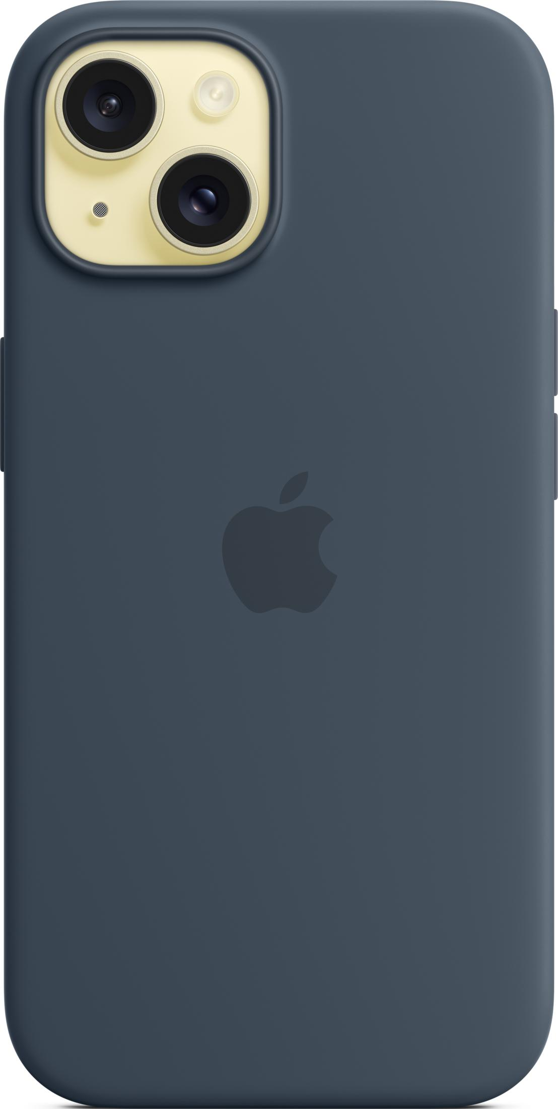 Dunkelgraues iPhone-Case mit Apple-Logo und Kamera-Modul.