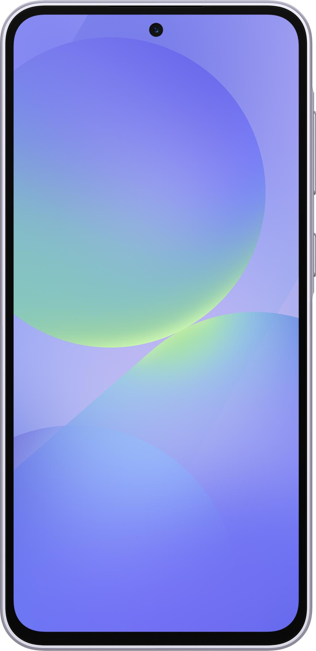 Ein Smartphone mit einem blauen und grünen Farbverlauf-Hintergrund.