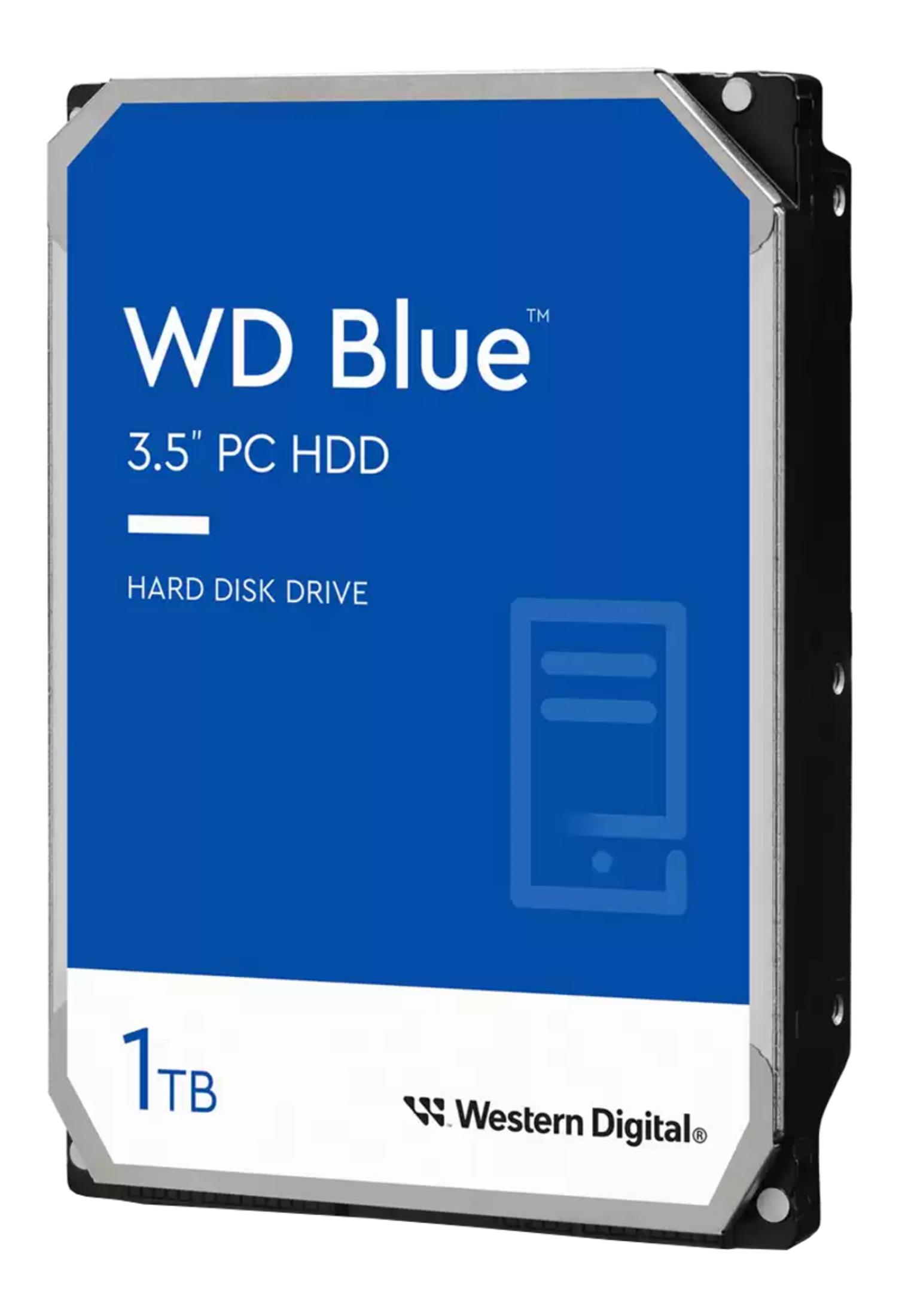 Dysk twardy WD Blue 3,5 cala o pojemności 1 TB firmy Western Digital.
