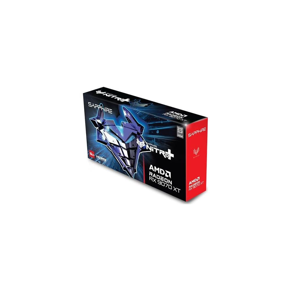 Karta graficzna Sapphire Nitro+ AMD Radeon RX 6900 XT na białym tle.