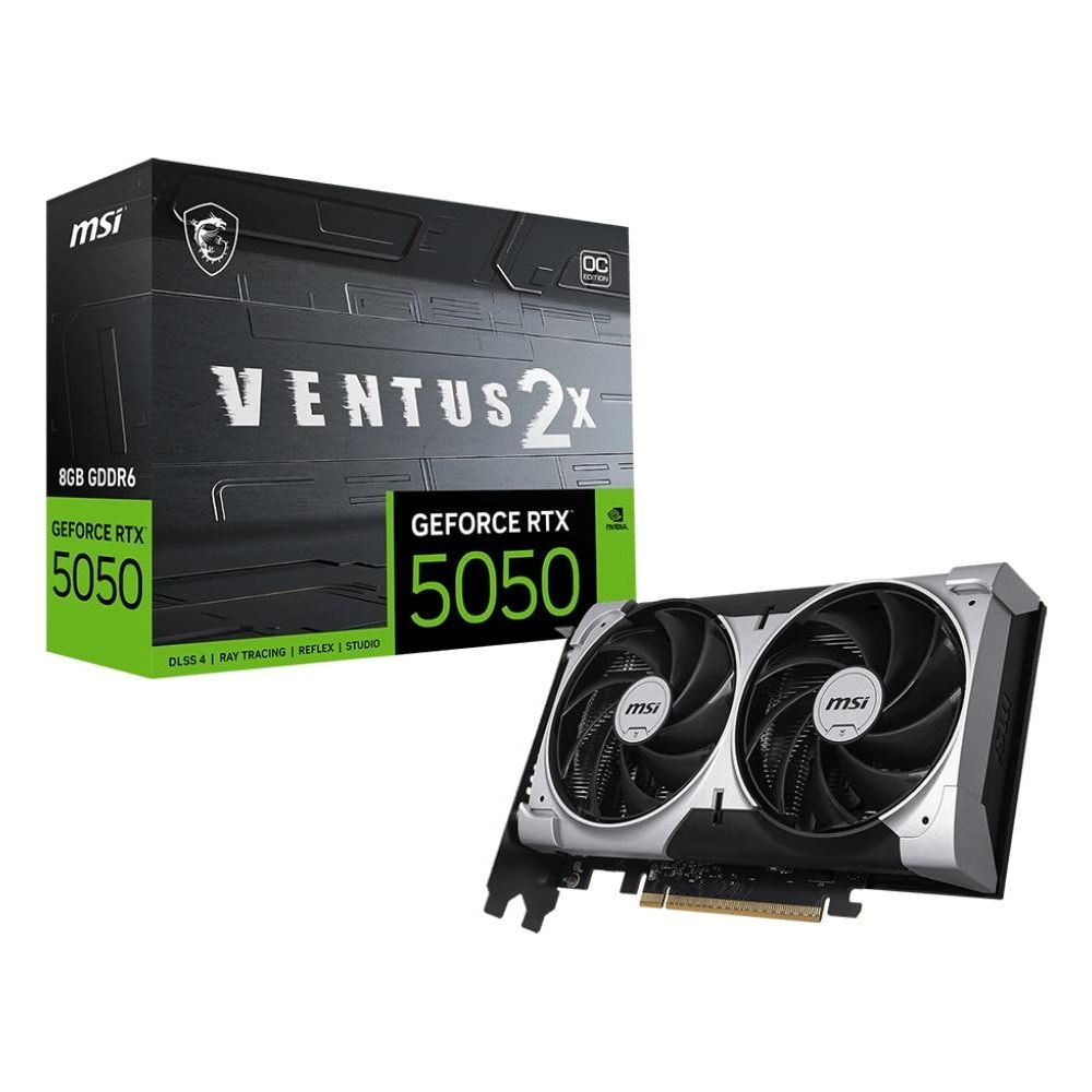 MSI GeForce RTX 5050 Ventus 2X OC 8G GDDR6 128 Bit DLSS 4 GeForce RTX™ 5050 8 GB Ekran Kartı