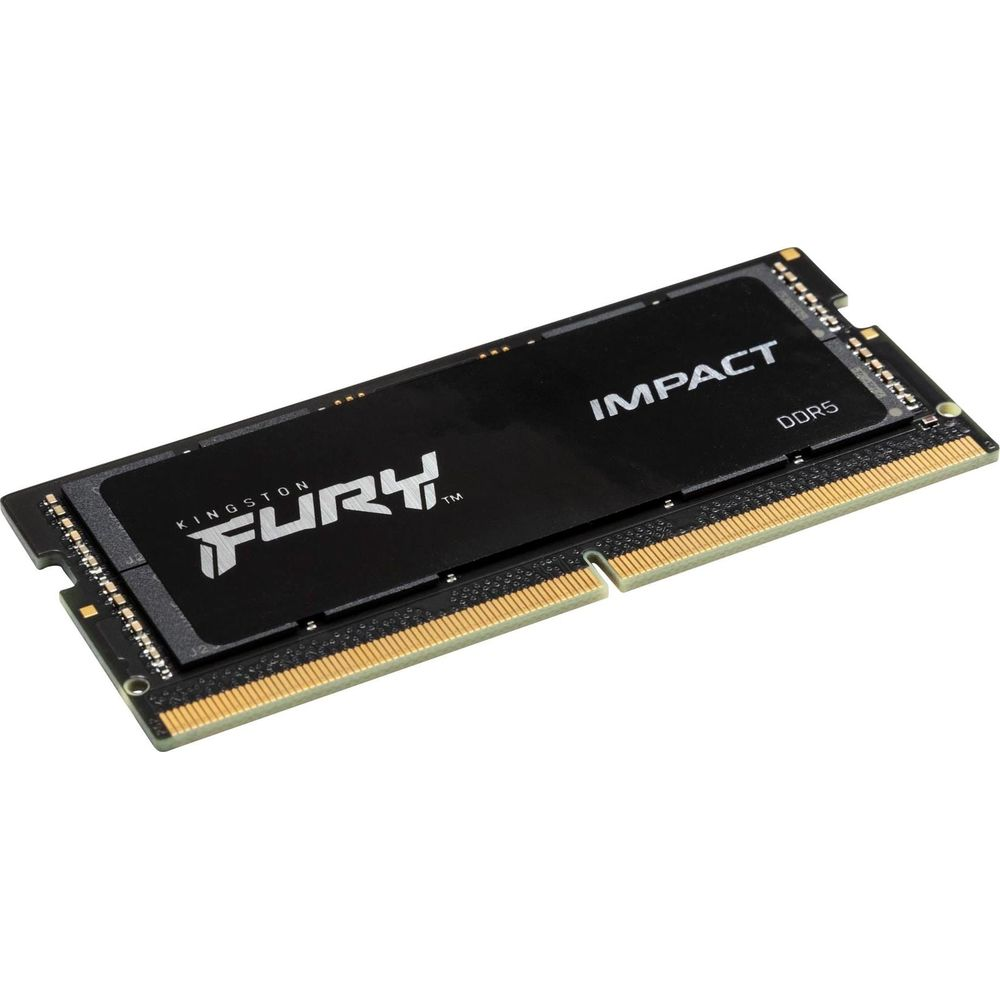 Czarny moduł RAM DDR5 z napisem "FURY" i "IMPACT".