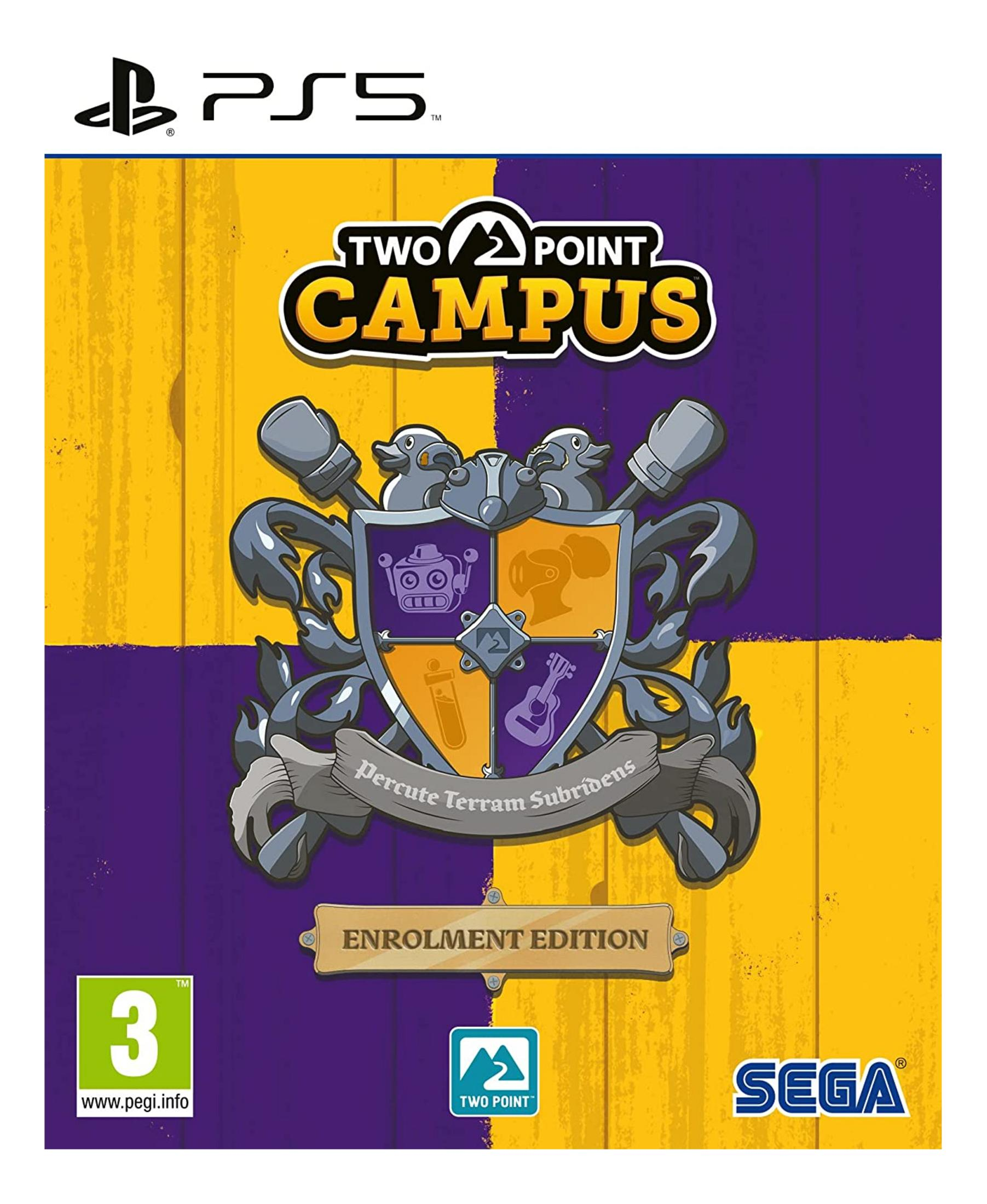 Copertina gioco PS5 Two Point Campus, Edizione Enrollment.